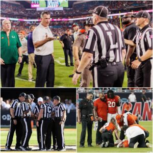BREAKING NEWS: FOUR OFFICIALS SUSPENDED AFTER MIAMI–VIRGINIA TECH CONTROVERSY — MARIO CRISTOBAL RESPONDS AS COLLEGE FOOTBALL ERUPTS…tυbee
