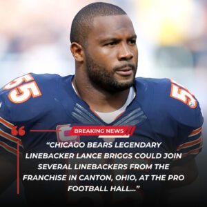 LANCE BRIGGS OFFICIALLY ENTERS THE PRO FOOTBALL HALL OF FAME — A GOLDEN CROWN FOR A TRUE NFL LEGEND