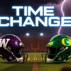 BREAKING: NCAA CONFIRMS NEW KICKOFF TIME FOR OREGON VS. WASHINGTON — THE PACIFIC NORTHWEST RIVALRY ERUPTS WITH RENEWED FIRE