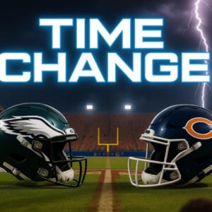 BREAKING: KICKOFF TIME UPDATED FOR PHILADELPHIA EAGLES VS. CHICAGO BEARS — A RIVALRY RECHARGED AND READY TO EXPLODE