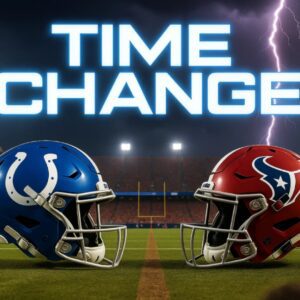 BREAKING: NFL CONFIRMS NEW KICKOFF TIME FOR HOUSTON TEXANS VS. INDIANAPOLIS COLTS — A DIVISION RIVALRY THAT JUST ERUPTED INTO A MUST-WATCH SHOWDOWN