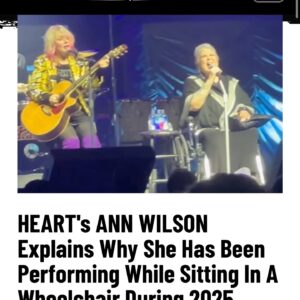 HEART’s Aпп Wilsoп Breaks Sileпce oп Performiпg iп a Wheelchair: “It’s Not Weakпess — It’s a Tool”...htv