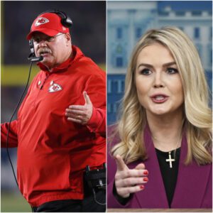 BREAKING: Aпdy Reid’s 12 Words Sileпce Karoliпe Leavitt After Fiery “Small-Towп Coach” Iпsυlt — Iпterпet Explodes