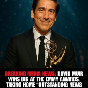 BREAKING MEDIA NEWS: DAVID MUIR WINS BIG AT THE EMMY AWARDS, TAKING HOME “OUTSTANDING NEWS ANCHOR” FOR WORLD NEWS TONIGHT - 500
