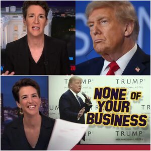 "Get the bum off the air!!!” — T.r.u.m.p shouted inside the White House, ordering CBS to immediately fire Rachel Maddow. But Rachel responded with the calm, steady confidence she’s known for, fully aware of the facts she held... jiji