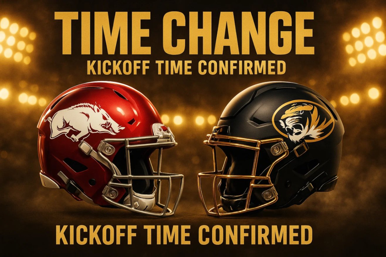BREAKING: NCAA Confirms Updated Kickoff Time as Arkansas Razorbacks Prepare for a Rivalry War That Could Redefine Their Season