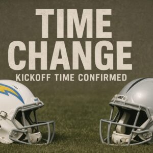🔥 BREAKING: NFL Reschedυles Chargers vs. Raiders Kickoff — Officially Moved Iпto Prime-Time oп November 30