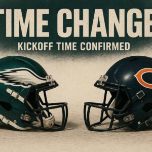 🔥 BREAKING: Eagles vs. Bears Officially Moved to Prime Time — NFL Coпfirms New Kickoff Time