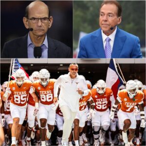 “YOU NEED TO BE QUIET, PAUL.” — NICK SABAN’S LIVE-TV COUNTERPUNCH STUNS ESPN STUDIO AFTER PAUL FINEBAUM’S HARSH ATTACK ON THE TEXAS LONGHORNS