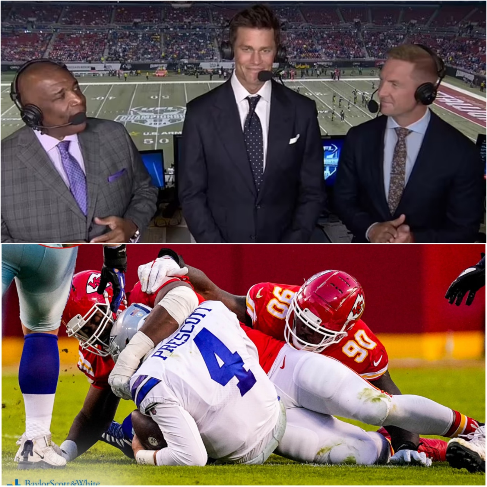 🔥 POSTGAME ERUPTION: Tom Brady’s Explosive Live Commentary Sends Shockwaves Through the NFL After Cowboys’ 31–28 Win Over Chiefs 🔥