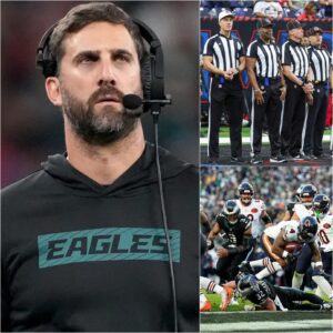 BREAKING NEWS — NFL SUSPENDS ENTIRE OFFICIATING CREW AFTER EAGLES–BEARS CONTROVERSY, AS NICK SIRIANNI’S FIVE WORDS SHAKE THE LEAGUE