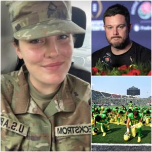 🚨 HEARTBREAK & HONOR: OREGON DUCKS PAY POWERFUL TRIBUTE TO FALLEN NATIONAL GUARDSMAN SARAH BECKSTROM IN EMOTIONAL BIG TEN PLAYOFF FINALE