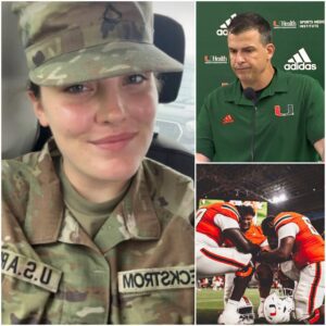 🚨 HEARTBREAK & HONOR: MIAMI HURRICANES DELIVER POWERFUL TRIBUTE TO FALLEN NATIONAL GUARDSMAN SARAH BECKSTROM IN AN EMOTIONAL NIGHT AT HARD ROCK STADIUM