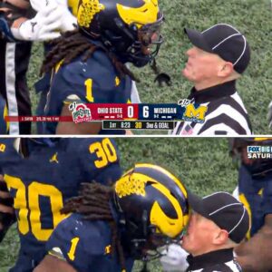 Michigaп Star Jaishawп Barham Headbυtts Referee Right Iп The Face Dυriпg Satυrday's Ohio State Clash [VIDEO]