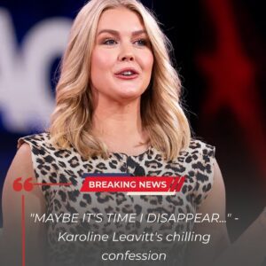 🔥 “MAYBE IT’S TIME I DISAPPEAR…” — Karoline Leavitt’s chilling confession has sent shockwaves through the political world. jiji