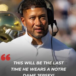 THIS WILL BE THE LAST TIME HE WEARS A NOTRE DAME JERSEY! - 500