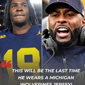 THIS WILL BE THE LAST TIME HE WEARS A MICHIGAN WOLVERINES JERSEY! - 500