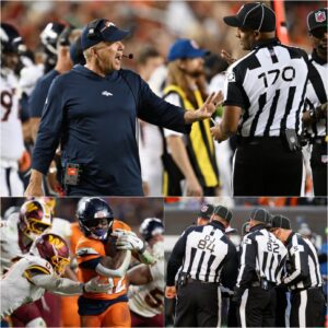 BREAKING NEWS — NFL SUSPENDS ENTIRE OFFICIATING CREW AFTER BRONCOS–COMMANDERS CONTROVERSY, AND SEAN PAYTON’S FIVE ICE-COLD WORDS SHAKE THE LEAGUE