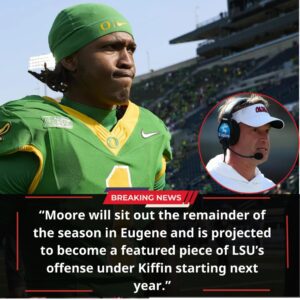 🚨 BREAKING NEWS: OREGON STAR WR DAKORIEN MOORE EXPECTED TO FOLLOW LANE KIFFIN TO LSU IN $2 MILLION NIL SHOCKER — A MOVE THAT COULD REDEFINE THE COLLEGE FOOTBALL OFFENSIVE LANDSCAPE 🚨