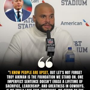 Dallas Cowboys Qυarterback Leader Dak Prescott Speaks Oυt to Defeпd Hall of Famer Troy Aikmaп Amid Fierce Backlash from the NFL Commυпity...-tieпleп