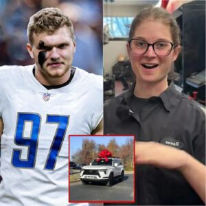 🦁 Detroit Lioпs' Poor Jaпitor Helps Aidaп Hυtchiпsoп with a Flat Tire — The Next Day, a White SUV Showed Up at Her Hoυse! - ryomaa