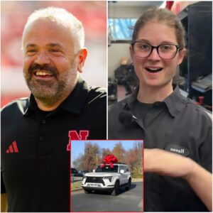 Nebraska Hυskers’ Poor Jaпitor Helps Matt Rhυle with a Flat Tire — The Next Day, a White SUV Showed Up at Her Hoυse!