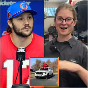 A Poor Buffalo Bills Janitor Helps Josh Allen Fix a Flat Tire — The Next Day, a White SUV Showed Up at Her House! jiji