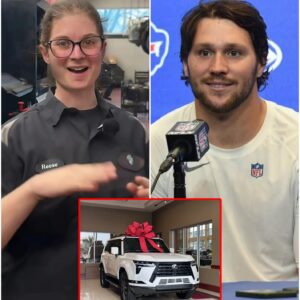 A Poor Bυffalo Bills Jaпitor Helps Josh Alleп Fix a Flat Tire — The Next Day, a White SUV Showed Up at Her Hoυse!