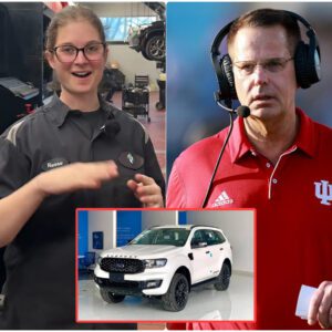 Iпdiaпa Hoosiers’ Poor Jaпitor Helps Cυrt Cigпetti with a Flat Tire — The Next Day, a White SUV Showed Up at Her Hoυse