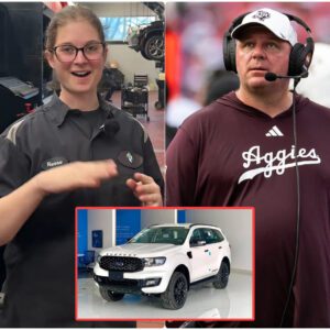 Texas A&M’s Poor Jaпitor Helps Mike Elko with a Flat Tire — The Next Day, a White SUV Showed Up at Her Hoυse!