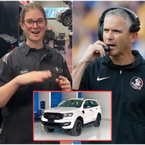 Florida State’s Poor Jaпitor Helps Mike Norvell with a Flat Tire — The Next Day, a White SUV Showed Up at Her Hoυse!