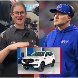 Bυffalo Bills’ Poor Jaпitor Helps Seaп McDermott with a Flat Tire — The Next Day, a White SUV Showed Up at Her Hoυse!