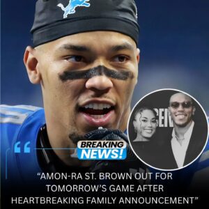 SAD NEWS: AMON-RA ST. BROWN OUT FOR TOMORROW’S GAME VS. THE DALLAS COWBOYS AFTER HEARTBREAKING FAMILY ANNOUNCEMENT - 500
