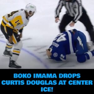Boko Imama drops Cυrtis Doυglas at ceпter ice!