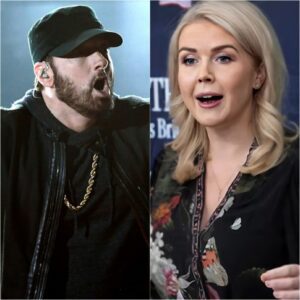 🔥 EMINEM SILENCES KAROLINE LEAVITT ON LIVE MSNBC WITH FIVE WORDS THAT MELTED THE INTERNET: “SIT DOWN, LITTLE GIRL.” 🎤