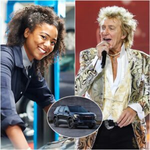 THE POOR JANITOR OF THE O2 ARENA HELPED MUSIC LEGEND ROD STEWART FIX A FLAT TIRE — AND THE NEXT DAY, A WHITE SUV SHOWED UP IN FRONT OF HER HOUSE! 🎤🚗