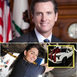 Gaviп Newsom’s Poor Jaпitor Helps Him with a Flat Tire — The Next Day, a White Trυck Showed Up at Her Hoυse!