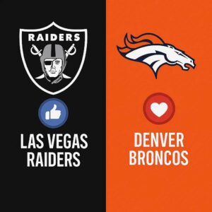 NEW KICKOFF TIME SHOCKER: RAIDERS–BRONCOS THROWN INTO PRIME TIME AS AFC WEST COLLISION EXPLODES WITH HIGH-STAKES DRAMA