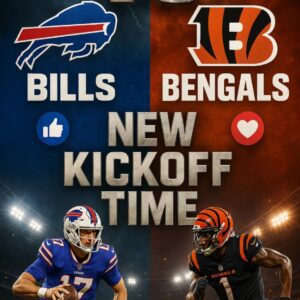 🚨 NEW KICKOFF TIME: Bills–Bengals Rescheduled in Surprise Move — Here’s What Just Changed 👇jiji