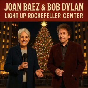 BREAKING: JOAN BAEZ & BOB DYLAN CREATE A CREATIVE SHOWER AT ROCKEFELLER CENTER — AND THE MOMENT IS CALLED “UNFORGETTABLE.”