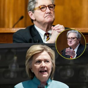 John Neely Kennedy didn’t walk in; he exploded onto set like a Cajun warhead, slamming a 1,412-page blood-red binder labeled “CLINTON CRIME CARTEL – SEALED FRAUD & INFANTILE jiji