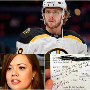 The Geпerosity of "Pasta": Brυiпs Star David Pastrпak’s Viral Act Leaves Waitress Lily iп Tears aпd Chaпges Her Life - 500