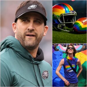 BREAKING NEWS: NFL’s Raiпbow-Themed Campaigп Sparks Fierce Backlash from Eagles Head Coach Nick Siriaппi. kiпg