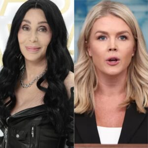🔥🎤 CHER READS KAROLINE LEAVITT’S OWN WORDS BACK TO HER ON LIVE MSNBC — THEN SAYS, “SIT DOWN, BABY GIRL.”