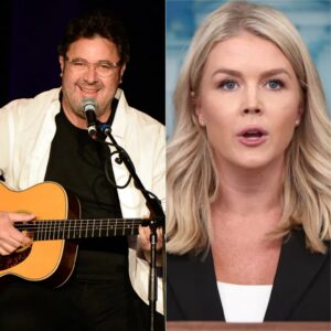 🔥🎤 VINCE GILL READS KAROLINE LEAVITT’S OWN WORDS BACK TO HER ON LIVE MSNBC — THEN SAYS, “SIT DOWN, BABY GIRL.”..HHLUCK