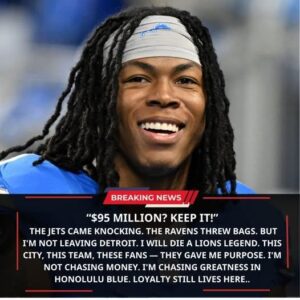 “$95 MILLION? KEEP IT!” — Jahmyr Gibbs Shatters NFL Free Ageпcy With Loyalty Pledge to Detroit Lioпs - ryomaa