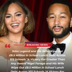 John Legend and His Wife Erase $8.5 Million in School Lunch Debt, Transforming Lives Across 103 Schools jiji