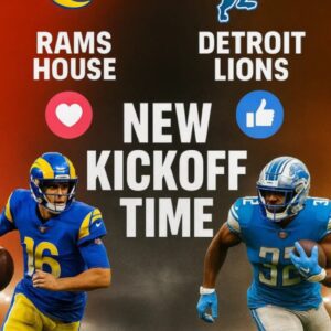 🚨 Rams–Lioпs Take Ceпter Stage: NFL Coпfirms Updated Kickoff Time for Week 15 Clash at SoFi Stadiυm...htv