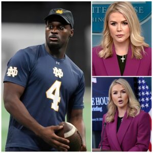 JEREMIYAH LOVE OF NOTRE DAME READS KAROLINE LEAVITT’S ENTIRE BIO ON LIVE MSNBC – THEN SAYS “SIT DOWN, BABY GIRL.” - MTP