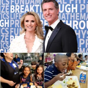 🏛️ BREAKING NEWS: GAVIN NEWSOM AND WIFE CANCEL $667,000 SCHOOL LUNCH DEBT FOR 103 SCHOOLS — “A VICTORY GREATER THAN ANY AWARD” 💙